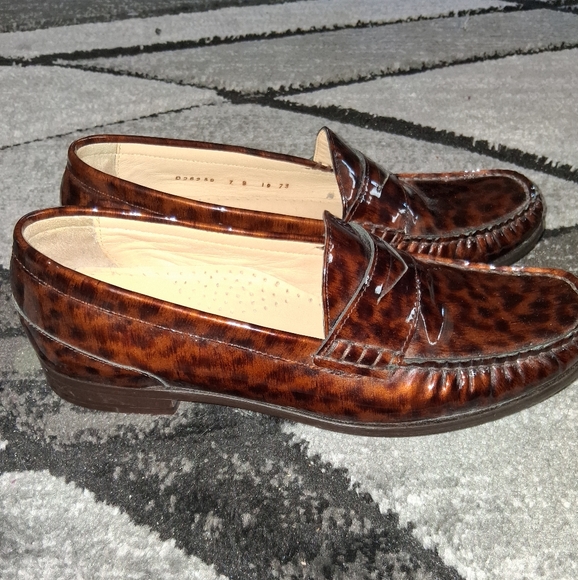 Cole Haan Leopard Tortoise Print Loafers - Picture 11 of 15